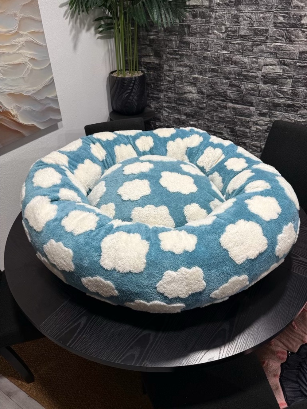 BEDSURE LARGE BLUE CLOUDS PET BED 🩵🐾⭐️